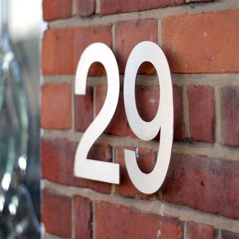 house metal numbers|contemporary with oversized house numbers.